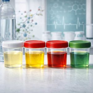 Ryškiai geltona šlapimo spalva