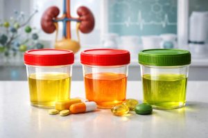 Šlapimo spalva ir vitaminų poveikis