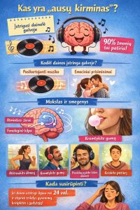 kodėl muzika įstringa galvoje